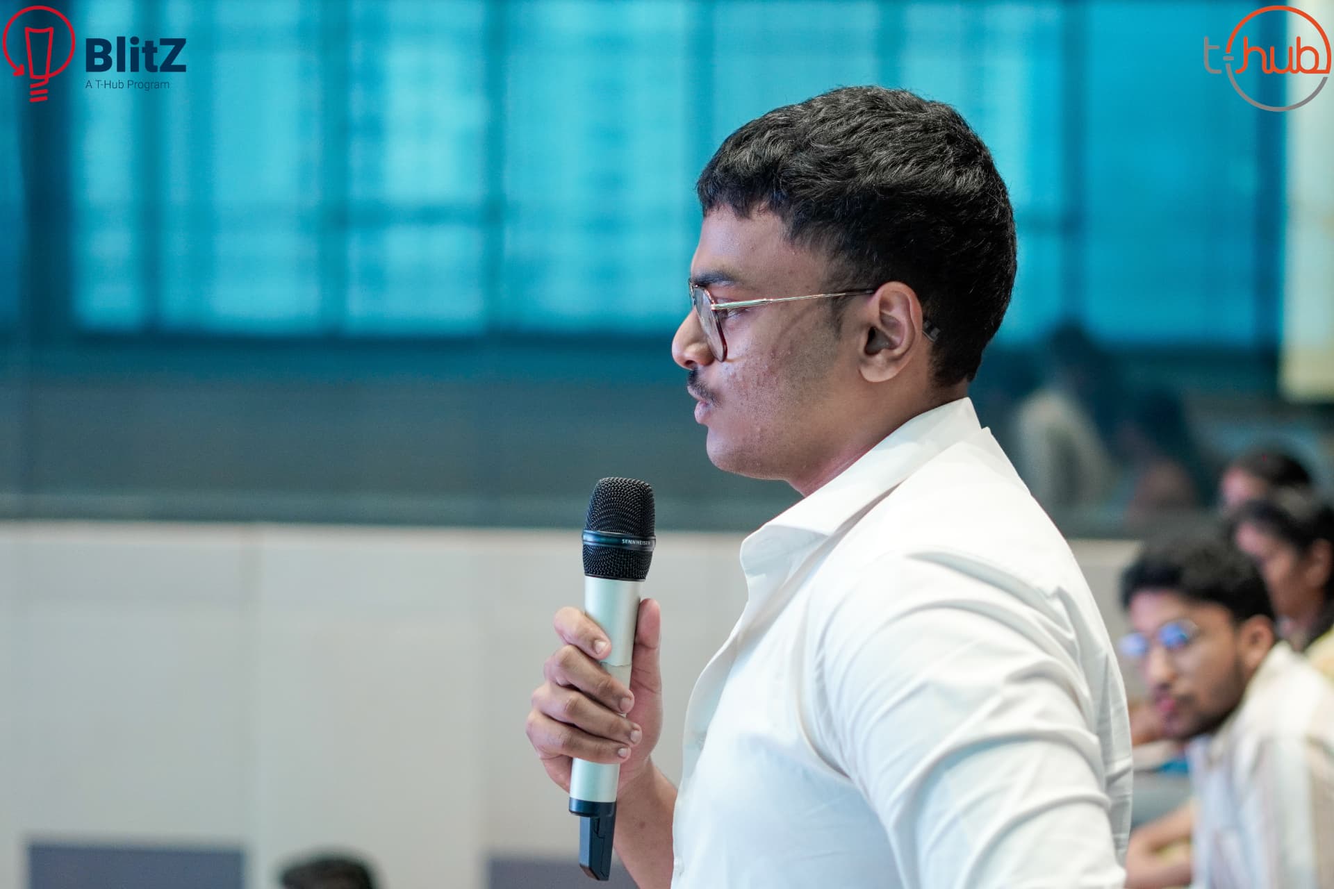 Akshith Vinukonda Speaking on Stage