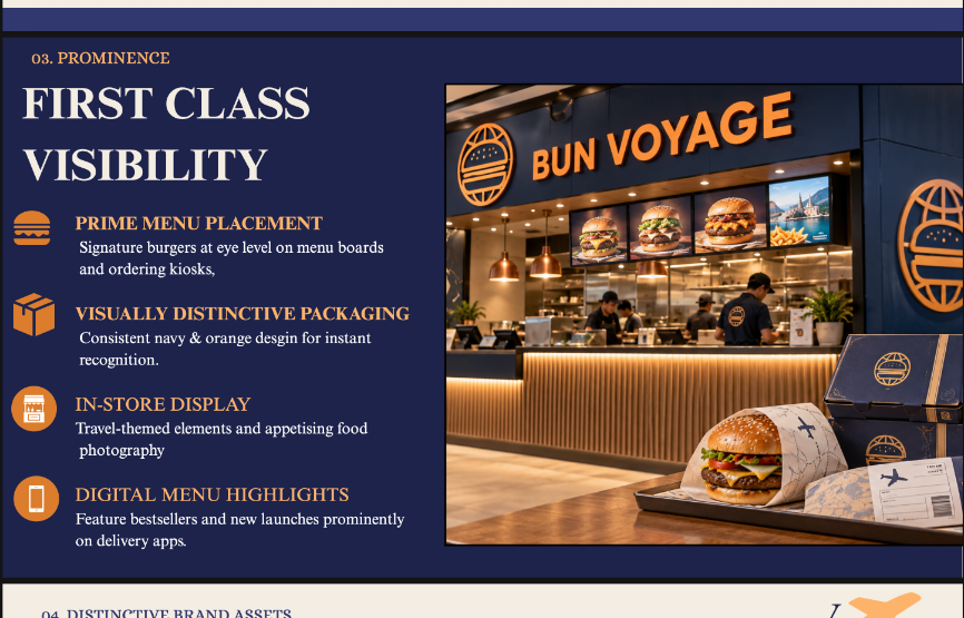 Prominence: First Class Visibility in menu placement and store displays